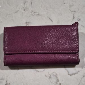 Fossil Rich Purple Leather Wallet